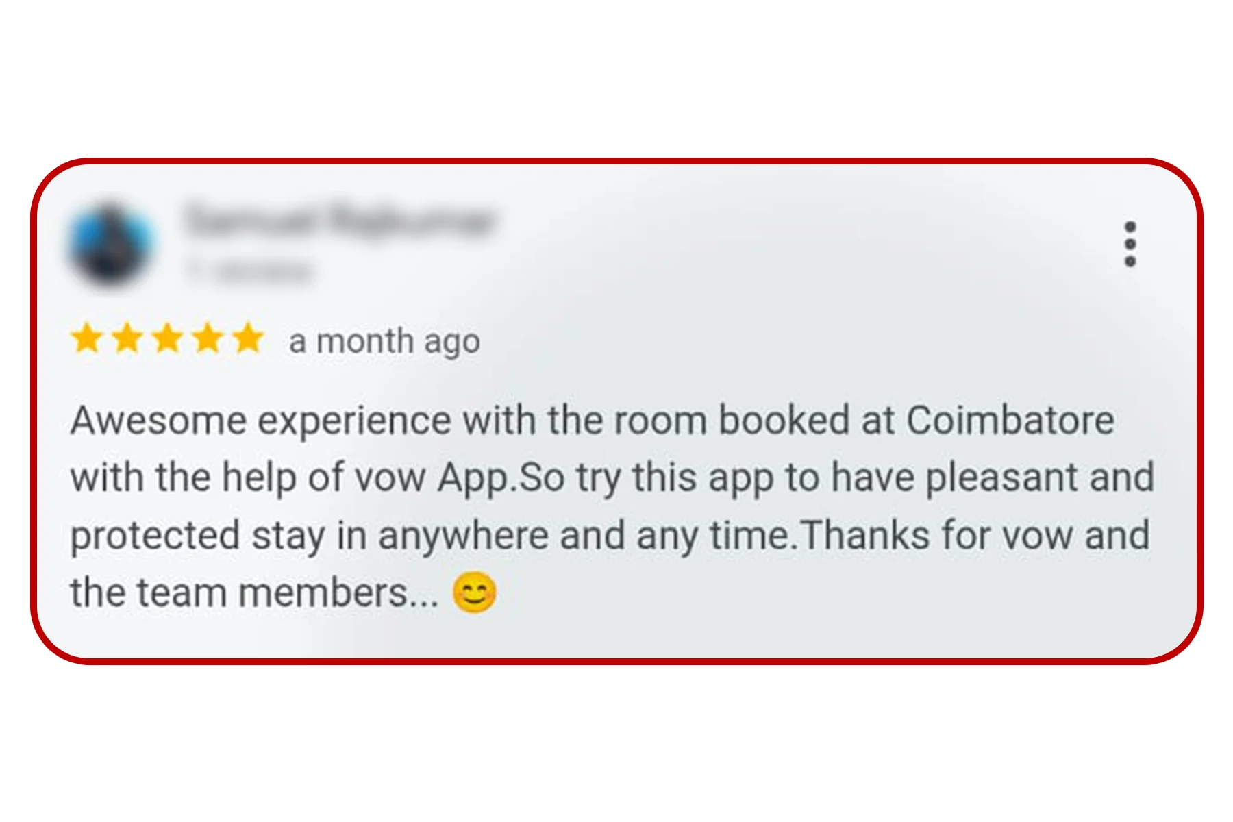 Customer review